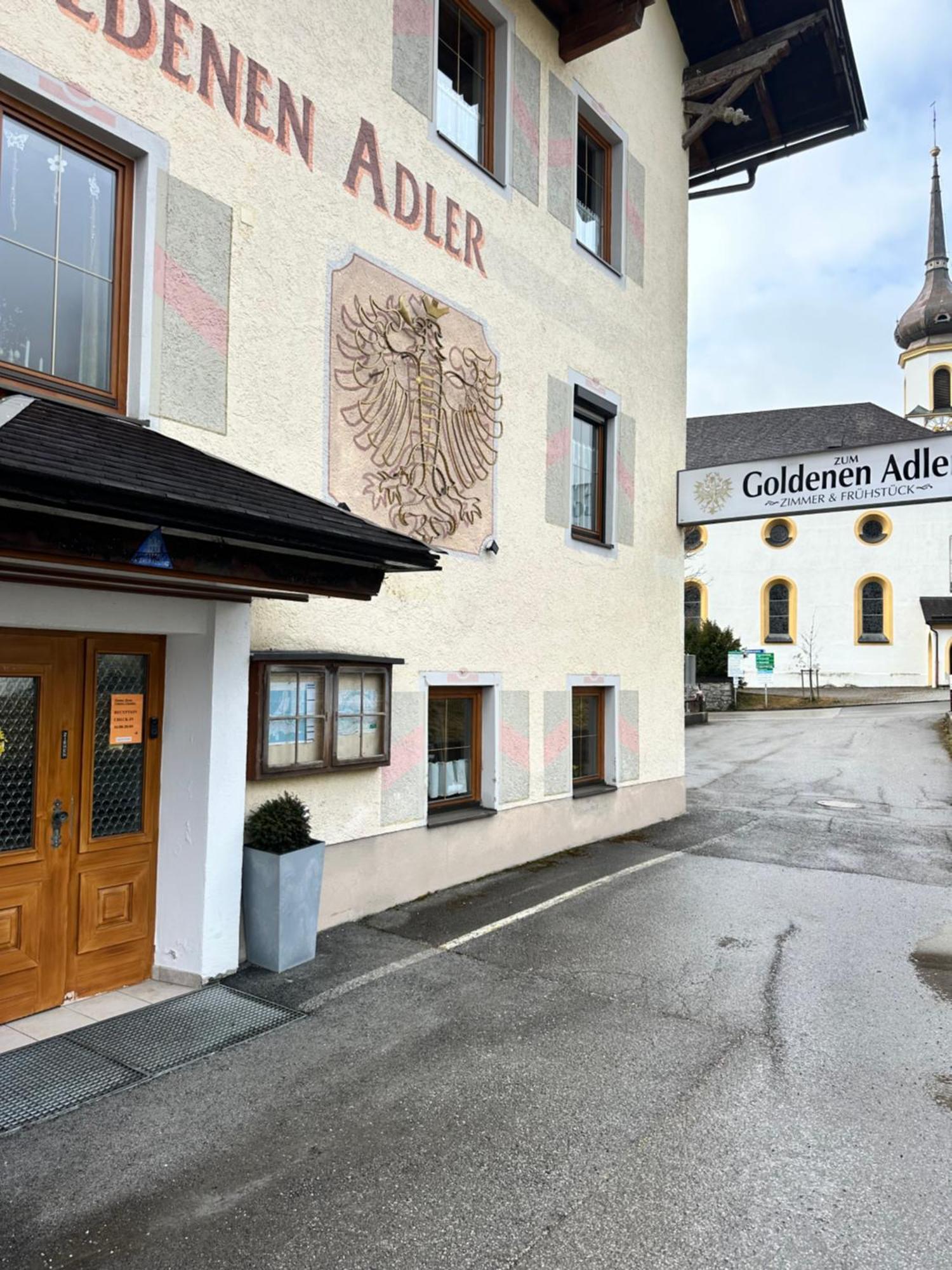 Bed and Breakfast Goldener Adler Scharnitz Exteriér fotografie